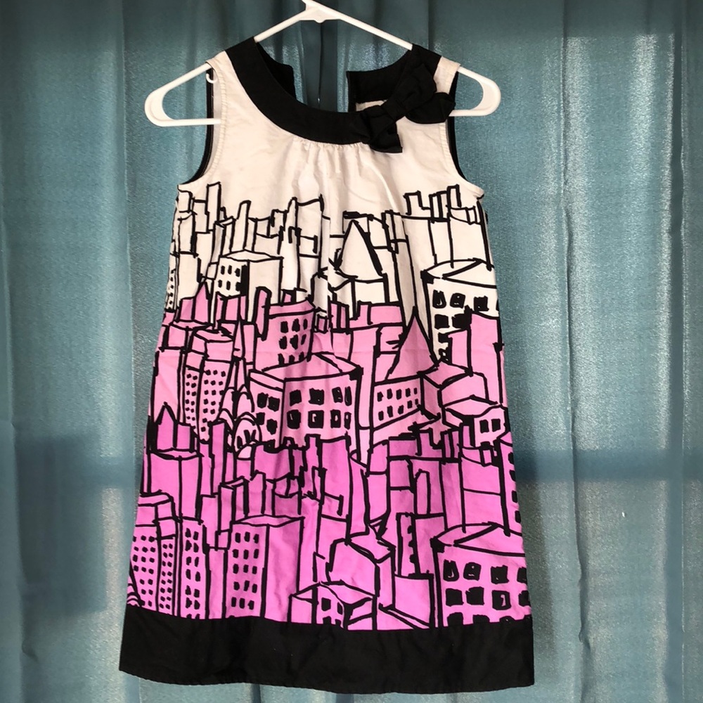 Girls Ombré Purple City Dress